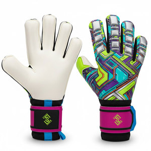 Guantes de Portero Profesionales de Látex de Alta Calidad con Cierre Seguro en la Muñeca, Diseño de Movimiento Flexible para Práctica y Preparación para Partidos - Product Image 1