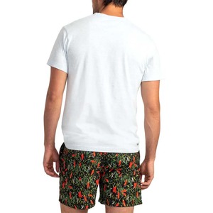 Camiseta blanca de algodón Unisex, camisa de cuello redondo de mezcla triple - Product Image 6