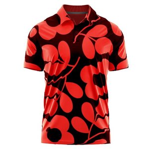 Polo de golf en spandex en polyester respirant imprimé Offres Spéciales pour hommes chemise à manches courtes polos de golf - Product Image 4