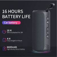 Cyboriss S7 Speaker ganda 40W IPX7, Subwoofer tahan air kelas atas EQ suara Surround beralih Audio keras nirkabel daya tinggi