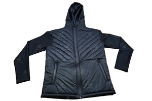Chaqueta de Invierno Profesional de Alta Calidad para Hombre, con Capucha, Mangas de Tela de Lana, Cortavientos, Diseño de Burbujas en la Parte Delantera, Logotipo, Estilo Urbano - Product Image 2