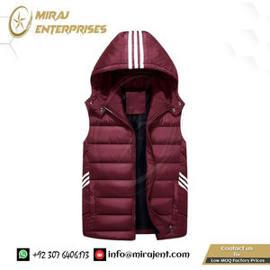 Invierno más chaleco grande sombrero chaleco desmontable descarga Parka abrigo para hombres Unisex cálido grueso chaquetas sin mangas hombres - Product Image 5