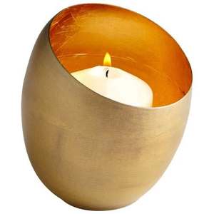 Support de bougie tendance pour la décoration de la maison et des hôtels, ensemble de bougies votives en métal poli brillant pour mariage - Product Image 1