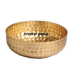 Cuenco de acero inoxidable para chocolate con soporte, cuenco dulce hecho a mano de excelente calidad, cuenco de Metal decorativo para boda - Product Image 2