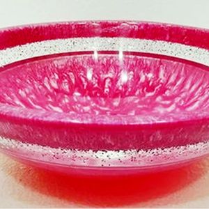 Bol en résine rose mat, style américain, moyen, passe au lave-vaisselle, bols de service faits à la main, polis, décoratifs - Product Image 2
