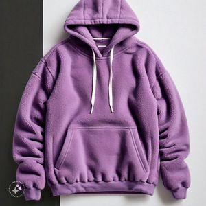 Unisexe 3XL 350 GSM Heavy Fleece Pullover Hoodie Winter Sweatpants Windproof Breathable Anti-Wrinkle Solid Pattern Print ODM XL - Product Image 3