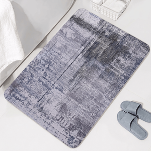 Alfombra Rectangular Delgada para Interiores, de Poliéster, Antideslizante, con Base de Goma, con Estampado Abstracto, Estilo Industrial, Decorativa y de Fácil Cuidado, Marca DarianA Loft - Product Image 1