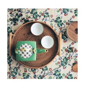 Panier en bambou tressé de style vintage avec couvercle, boîte cadeau artisanale écologique pour le festival du Tet et les fêtes - Product Image 5