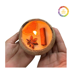 Iluminación decorativa de contenedor de vela de cáscara de coco de lujo de mejor venta de Vietnam - Product Image 2