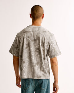 Fabricante personalizado para hombre Camiseta recortada Drop Shoulder Blank Heavyweight 250g 100% algodón de gran tamaño Boxy camisetas para hombres - Product Image 2