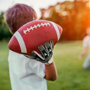 Gants receveur de football américain pour jeunes avec logo personnalisé de haute qualité et meilleure prise en main Caractéristiques exceptionnelles du joueur de capture - Product Image 2