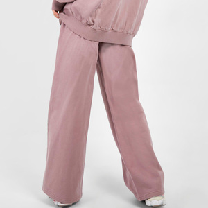 Pantalones de chándal de base para mujer, pantalones de correr de pierna recta de lana de rizo personalizados, pantalones y Pantalones de mujer al por mayor - Product Image 6