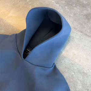 เสื้อมีฮู้ดลายนูนโลโก้แบบสวมหัวผ้าขนแกะน้ำหนักมาก400กรัมมีกระเป๋าใส่ได้ทั้งชายและ3D - Product Image 2