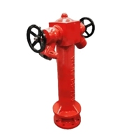 Hydrant à incendie humide bidirectionnel DN100, hydrant à incendie de type pilier de 4 pouces pour la lutte contre l'incendie