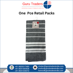 Servilleta de mano de la mejor calidad muy demandada Toalla de cocina de tejido de gofres a rayas para uso doméstico y hotelero a un precio asequible - Product Image 2