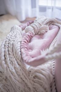 Columpio rectangular de macramé bohemio hecho a mano 100%, hamaca colgante grande para interiores y exteriores, silla tejida a mano con diseño de columpio - Product Image 4