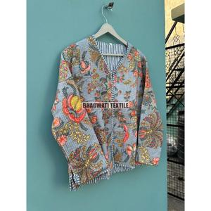 Nouveau Style manteau réversible à la main poche veste Floral bloc imprimé matelassé coton femmes vestes Floral Style bohème veste - Product Image 3