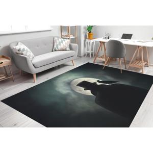 Alfombra con estampado de silueta de hombre con sombrero, decoración moderna para el hogar, lavable a máquina, alfombra de chenilla - Product Image 3