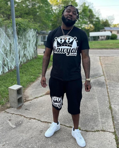 Venta al por mayor de impresión de manga corta Camiseta Unisex Casual Sports Shorts Verano Algodón y Conjunto de los hombres - Product Image 4