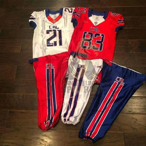 2024 nouveaux hommes équipe football américain uniforme cousu Logos chemises brodées jeunesse Sport porter des uniformes de football américain - Product Image 4