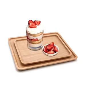 ถาดเสิร์ฟอาหารไม้ไผ่หรูหราพร้อมที่จับสำหรับดื่มชากาแฟข้างเตียงใช้ในห้องครัวหรือห้องรับประทานอาหาร - Product Image 5