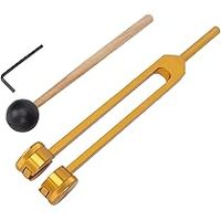 Diapasón ponderado Gamma Therapeutics de 40Hz con mazo y bolsa de terciopelo, OEM, de metal, tamaño pequeño y grande
