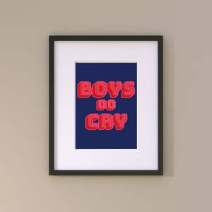 ภาพพิมพ์ลาย "Boys Do Cry" บนกระดาษเนื้อแมตต์ 250 แกรม ลายภาพนิ่ง - Product Image 4