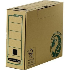 Cajas para Papel y Material de Archivo Bankers Box Serie Earth, 100% Recicladas, Color Marrón B, DIN A4, para Archivo e Impresión, 10.3 x 25.4 x 31.9 cm (Ancho x Alto x Profundidad) - Product Image 1