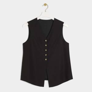 Veste à bulles sans manches en coton respirant avec logo personnalisé OEM pour femmes et filles Gilet d'hiver chaud avec doublure en laine - Product Image 3