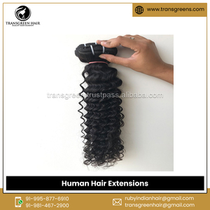 ผมต่อแบบชาวมองโกลผมมนุษย์คลื่นลึกสำหรับถักเปีย - Product Image 5