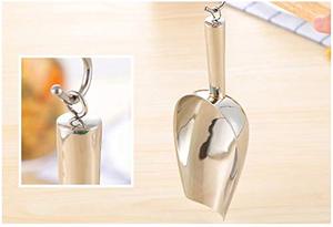 Venta de calidad superior al por mayor logotipo personalizado cuchara de cubo de hielo de metal para cubo de hielo de acero inoxidable pala de cuchara de hielo con Bar Club - Product Image 4