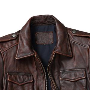 Chaqueta de Invierno de Cuero PU para Hombre al por Mayor, Estilo Urbano, Cortavientos, Impermeable, Transpirable, Relleno de Algodón, Forro de Poliéster, Servicio OEM - Product Image 2