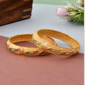 Reclaimed material handmade heavy brass bangles for eco-friendly accessory lovers perfect for weddings - Product Image 5