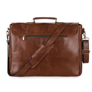 กระเป๋าเอกสารหนังแท้แบบสั่งทำพิเศษ  แบบกันน้ำ  น้ำหนักเบา - Product Image 4