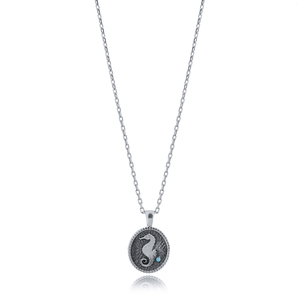 Diseño de caballito de mar antiguo símbolo encanto collar turco hecho a mano venta al por mayor 925 joyería de plata esterlina - Product Image 5