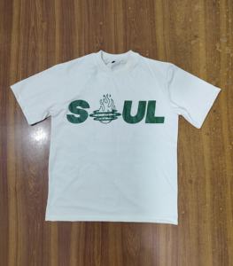 T-shirts unisexe à col rond 100% coton à séchage rapide respirant léger surdimensionné maillot de fitness sérigraphie conception solide hommes vierges - Product Image 4