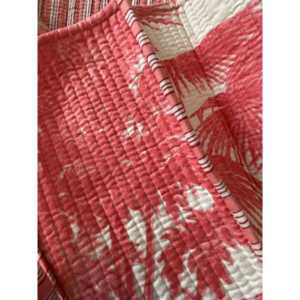 Bolsa de Mano Unisex de Alta Calidad, Estilo Tropicana, Cuadrada, de Lona de Algodón, Abierta, Gran Capacidad, Portátil, con Bolsillo Interno, Diseño Tropical de Palmeras - Product Image 2