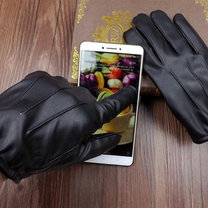 New Winter Cycling Outdoor Driving Gloves <b>Men</b> Women Leather Warm Touch Screen Waterproof UV400 Protection Tactical - Product Image 6