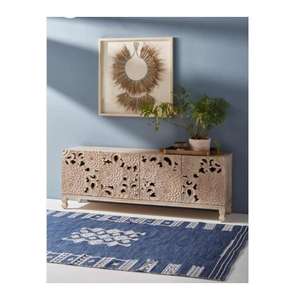 <span class=keywords><strong>Banc</strong></span> de <span class=keywords><strong>coffre</strong></span> de rangement rembourré en bois massif noir sculpté à la main pour salon et bar à la maison - Product Image 2