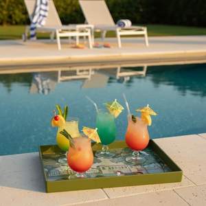 Bandeja Otomana de Madera con Diseño Artístico Grabado para Bodas, Mesa de Centro, Mesa de Comedor y Decoración del Hogar para Fiestas - Forma y Tamaño Personalizables - Product Image 2