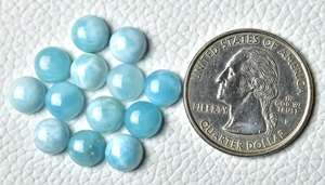 Larimar พลอยเจียระไนทรงกลมขนาดผสมพลอยกะรัตโกเมนโรโดไลต์แท้100% เป็นจำนวนมาก - Product Image 6