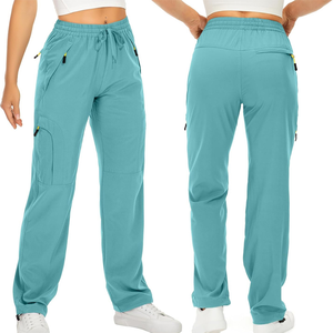 Pantalon cargo personnalisé à taille haute pour femmes Commande en gros Pantalon ample à poches multiples Pantalon respirant de grande taille pour vêtements de travail en plein air - Product Image 2