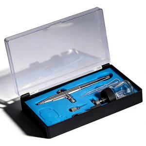 <span class=keywords><strong>Kit</strong></span> d'aérographe miniature à <span class=keywords><strong>double</strong></span> <span class=keywords><strong>action</strong></span> en cuivre LinhaivetA pour la décoration de gâteaux et l'art des ongles - Product Image 2