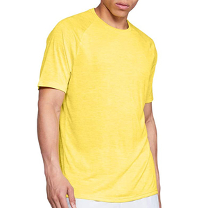New Style Men <b>Short</b> Sleeve Yellow T Shirts Reasonable Price Summer for Men High Quality Blank Casual Knitted T- Shirts - Product Image 2