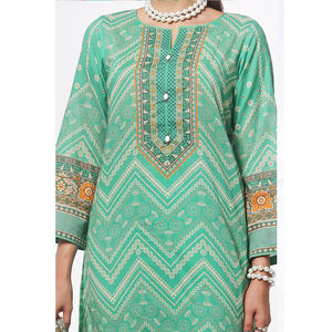 Conjunto de Shalwar Kameez de 3 Piezas para Mujer, Bordado Completo, de Alta Calidad, Secado Rápido, Ligero, para Todas las Temporadas, MOQ Bajo, Estilo Indio, 2025 - Product Image 4