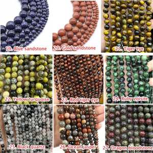 Collier ras du cou en cristal de perles Sodalite 8mm fait main bijoux artisanaux en pierre Sodalite naturelle - Product Image 4