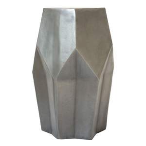 Taburete lateral de alta calidad personalizado, diseño único, taburete redondo de aluminio hecho a mano, consola con incrustaciones de hueso para sala de estar - Product Image 1