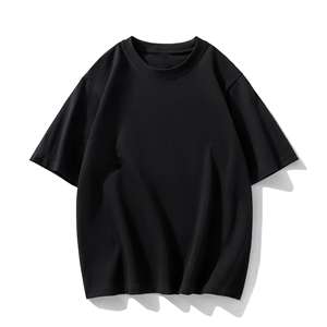 Camiseta informal con cuello de barco para hombre a la moda, de manga corta Camiseta cómoda en algodón suave, ropa deportiva de moda transpirable para uso diario - Product Image 1