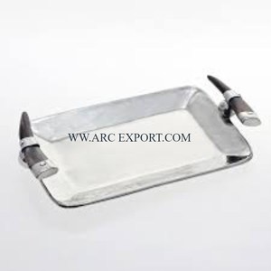 Bandeja para servir comida con cuerno de gran tamaño hecha a mano con diseño único, bandeja para servir utensilios para el hogar a un precio asequible - Product Image 6