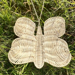 Juego de pegatinas de pared de mariposa, decoración del hogar, decoración de habitación de bebé, pegatinas de ratán para colgar en las paredes - Product Image 4